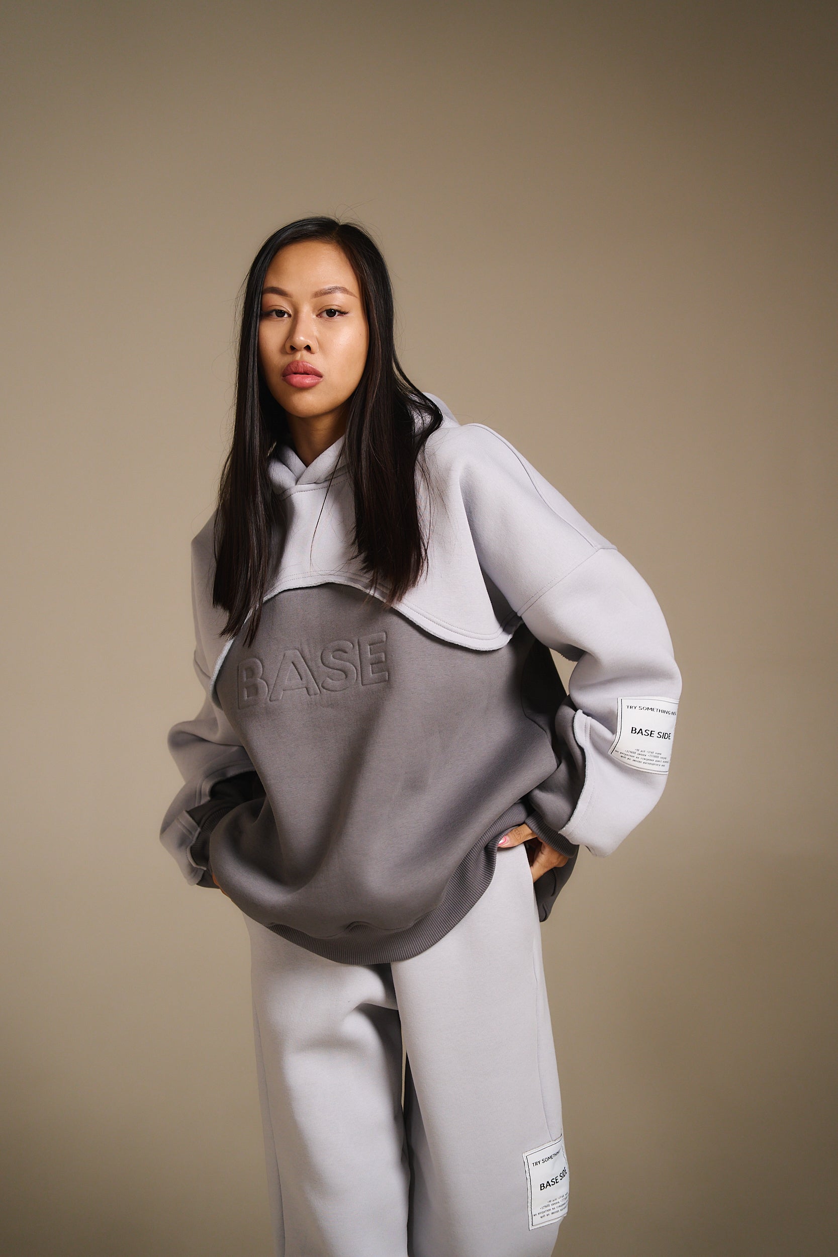 Astronaut oversize hoodie grey-graphite